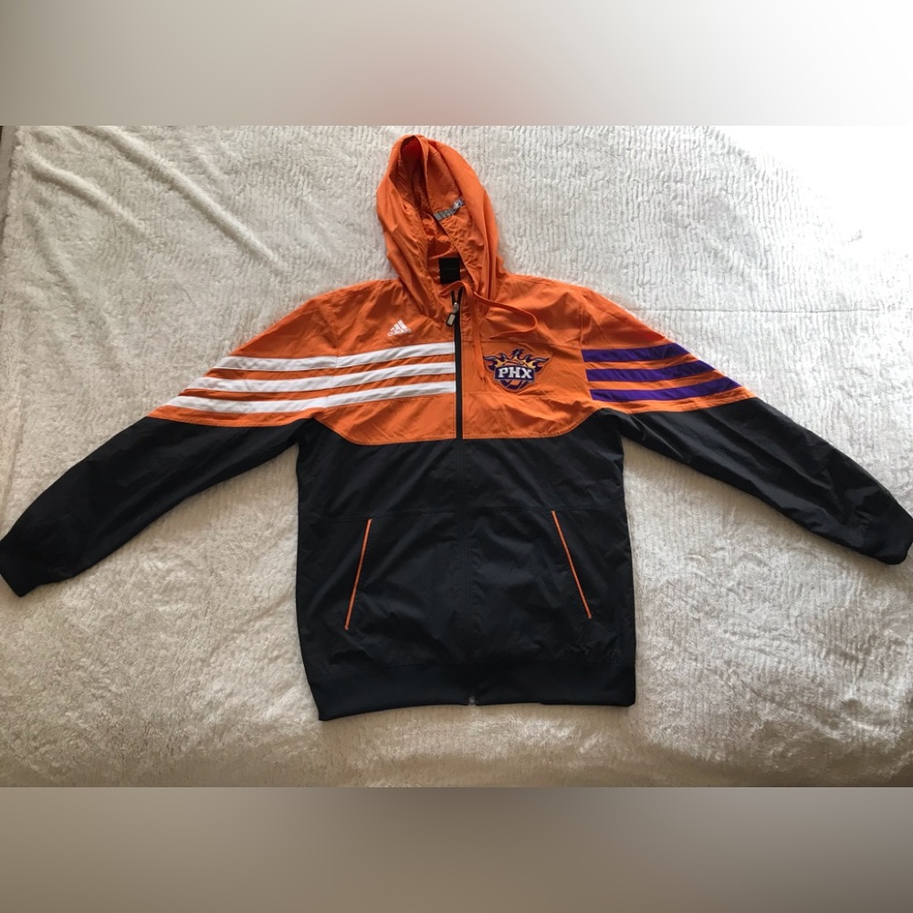 Adidas Phoenix Suns large wind breaker jacket size large